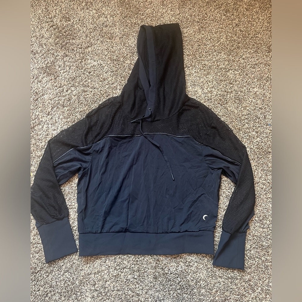 Zyia black mesh pull over. Size small
